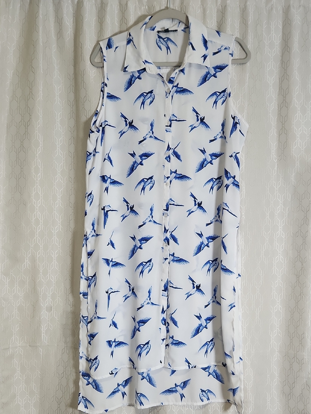 Cable & Gauge 100% Polyester Cover Up With Bluebirds